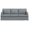 vidaXL Canap&eacute; Gris clair 201 x 80 x 85 cm tissu