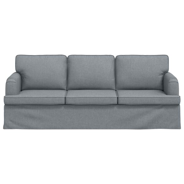 vidaXL Canap&eacute; Gris clair 201 x 80 x 85 cm tissu