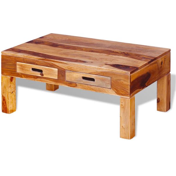 vidaXL Table basse Bois massif