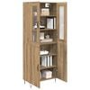 vidaXL Haut Armoire Ch&ecirc;ne artisanal 69,5 x 34 x 180 cm