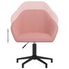 vidaXL Chaises pivotantes &agrave; manger lot de 6 rose velours