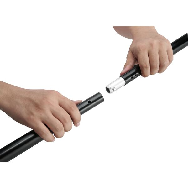 vidaXL Syst&egrave;me de support de toile de fond 600 x 300 cm Blanc