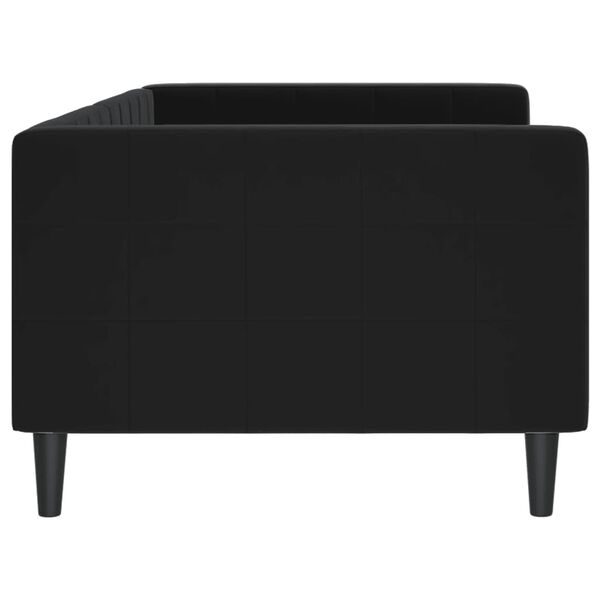 vidaXL Lit de repos sans matelas noir 90x200 cm velours