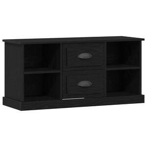 vidaXL Meuble TV Ch&ecirc;ne noir 99,5 x 35,5 x 48 cm Bois d'ing&eacute;nierie