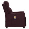 vidaXL Fauteuil de massage Violet Tissu