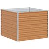 vidaXL Lit surélevé de jardin 100x100x77 cm Acier galvanisé Argenté