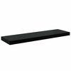 vidaXL &Eacute;tag&egrave;re murale flottante 4 pcs Noir brillant 80x23,5x3,8 cm MDF