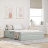 vidaXL Lit avec rangement et matelas Gris clair 140 x 200 cm Velours
