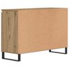 vidaXL Buffet chêne artisanal 101,5x35x70 cm bois d'ingénierie