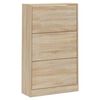 vidaXL Armoire &agrave; chaussures Ch&ecirc;ne sonoma 63x24x103cm Bois d'ing&eacute;nierie