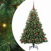 vidaXL Sapin de No&euml;l artificiel avec 150 LED Vert 150 cm PE et PVC