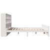 vidaXL Lit biblioth&egrave;que sans matelas blanc 140x190 cm bois pin massif