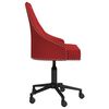 vidaXL Chaises pivotantes &agrave; manger lot de 2 Rouge bordeaux Velours