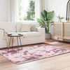vidaXL Tapis Shaggy &agrave; poils longs NAVARRA rose poudr&eacute; 120x170 cm