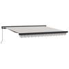 vidaXL Auvent r&eacute;tractable Gris clair et blanc 500 &times; 300 cm