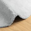 vidaXL Tapis HUARTE &agrave; poils courts doux et lavable gris &Oslash; 80 cm