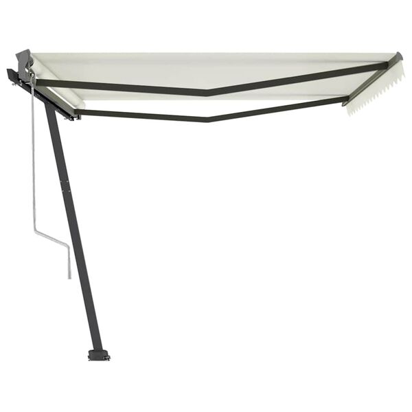 vidaXL Auvent automatique sur pied 400x300 cm Crème