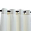 vidaXL Rideau occultant avec anneaux en m&eacute;tal Velours Cr&egrave;me 290x245 cm