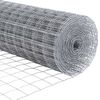 vidaXL Cl&ocirc;ture avec poteau Argent&eacute; 0,6 x 25 m Acier et PVC