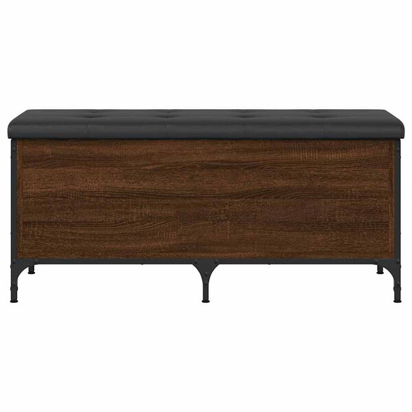 vidaXL Banc de rangement ch&ecirc;ne marron 102x42x45 cm bois d'ing&eacute;nierie