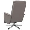 vidaXL Fauteuil inclinable avec repose-pieds taupe tissu