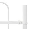 vidaXL Clôture de jardin Blanc 5,1 x 1,5 m Acier peint par poudre