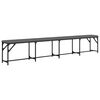 vidaXL Banc &agrave; manger gris fonc&eacute; 248x32x45 cm acier et tissu