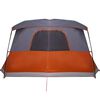 vidaXL Tente de camping avec porche 4 personnes orange imperm&eacute;able