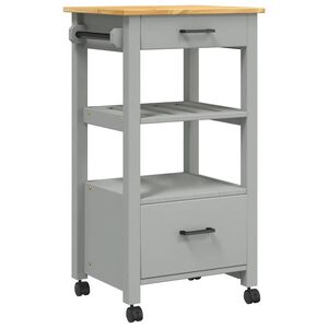 vidaXL Chariot de cuisine MONZA 48x40x88,5 cm bois massif de pin