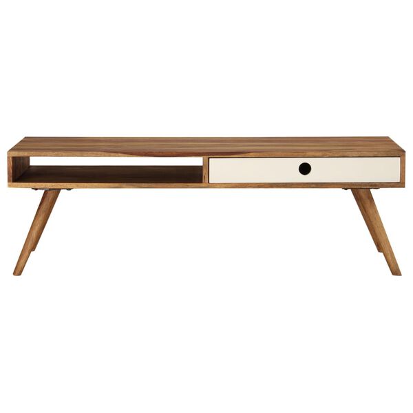 vidaXL Table basse 110x50x35 cm Bois massif