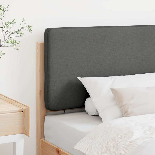 vidaXL Tête de lit capitonnée Marron et gris clair 75 cm Pin massif