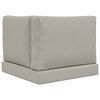 vidaXL Coussin de canap&eacute; d'ext&eacute;rieur 3 pcs Gris Polyester