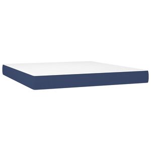 vidaXL Matelas de lit &agrave; ressorts ensach&eacute;s fermet&eacute; moyenne Bleu 160x200x20 cm Tissu
