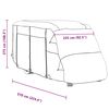 vidaXL Housse de camping-car gris 570x235x275 cm tissu non tissé