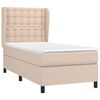 vidaXL Sommier &agrave; lattes de lit avec matelas Cappuccino 100x200 cm