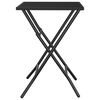 vidaXL Table de jardin pliable anthracite 50x50x72 cm maille d'acier