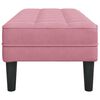 vidaXL banc avec coussin Rose 113 x 57 x 39 cm Velours