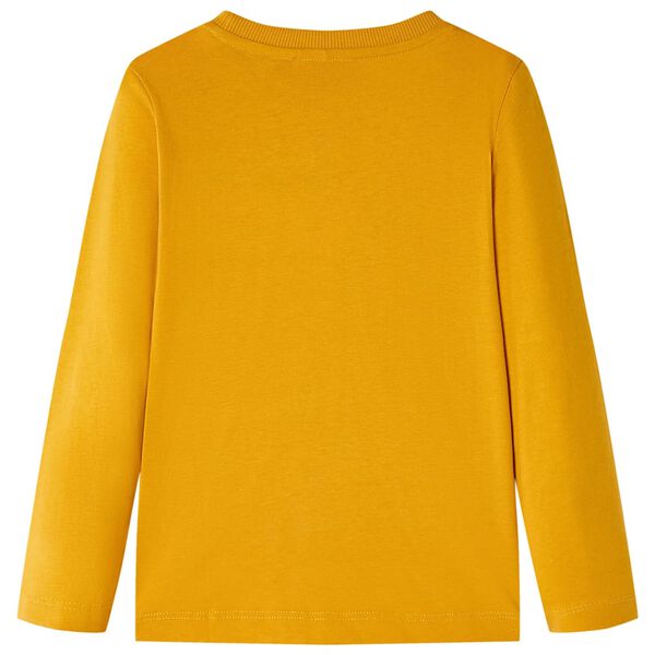 T-shirt enfants à manches longues ocre 104