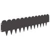 vidaXL Bordure de Pelouse 10 pc 103 x 25 cm Acier Noir