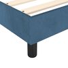 vidaXL Sommier &agrave; lattes de lit et matelas Bleu fonc&eacute; 200x200cm Velours