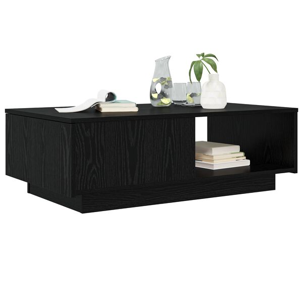 vidaXL Table basse Ch&ecirc;ne noir 95 x 55 x 31 cm Bois d'ing&eacute;nierie