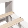 vidaXL Lit biblioth&egrave;que sans matelas blanc 160x200 cm bois massif