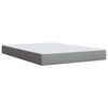 vidaXL Sommier &agrave; lattes de lit avec matelas Gris clair 140x190cm Tissu
