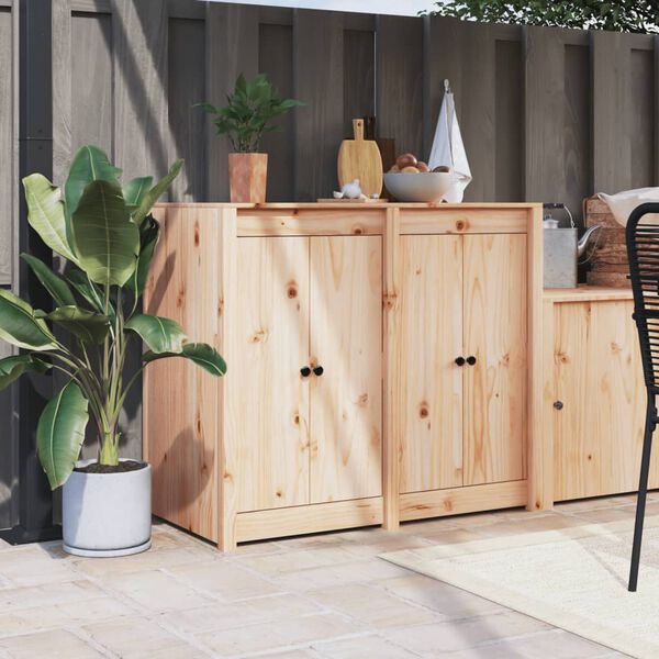 vidaXL Armoire de cuisine d'ext&eacute;rieur bois de pin massif
