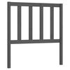 vidaXL T&ecirc;te de lit Gris 106x4x100 cm Bois massif de pin