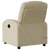 vidaXL Fauteuil inclinable Cr&egrave;me Tissu