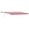 vidaXL Auvent r&eacute;tractable &eacute;lectrique Rouge, Blanc, Anthracite 4 &times; 3 m