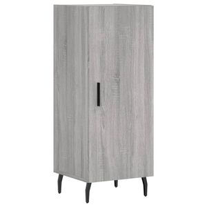 vidaXL Buffet Sonoma gris 34,5x34x90 cm Bois d'ing&eacute;nierie