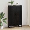 vidaXL Haut Armoire Ch&ecirc;ne noir 69,5 x 31 x 115 cm Bois d'ing&eacute;nierie