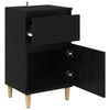 vidaXL Cabinet de chevet Ch&ecirc;ne noir 40 x 35 x 70 cm Bois d'ing&eacute;nierie